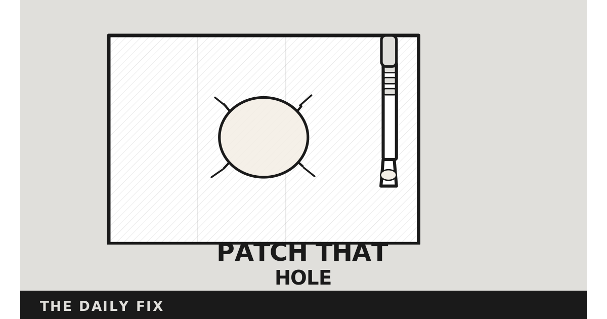 How to Patch a Hole in the Wall (Before You Lose Your Security Deposit)