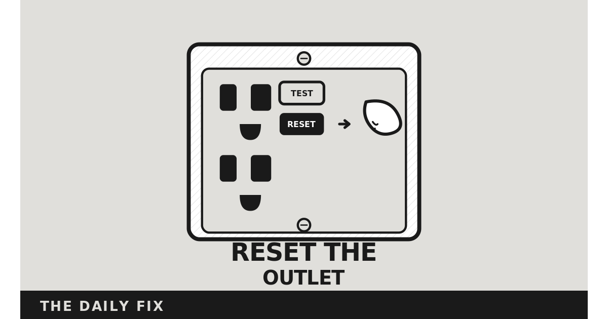 Outlet Not Working? It's Probably a GFCI — Here's the 10-Second Fix