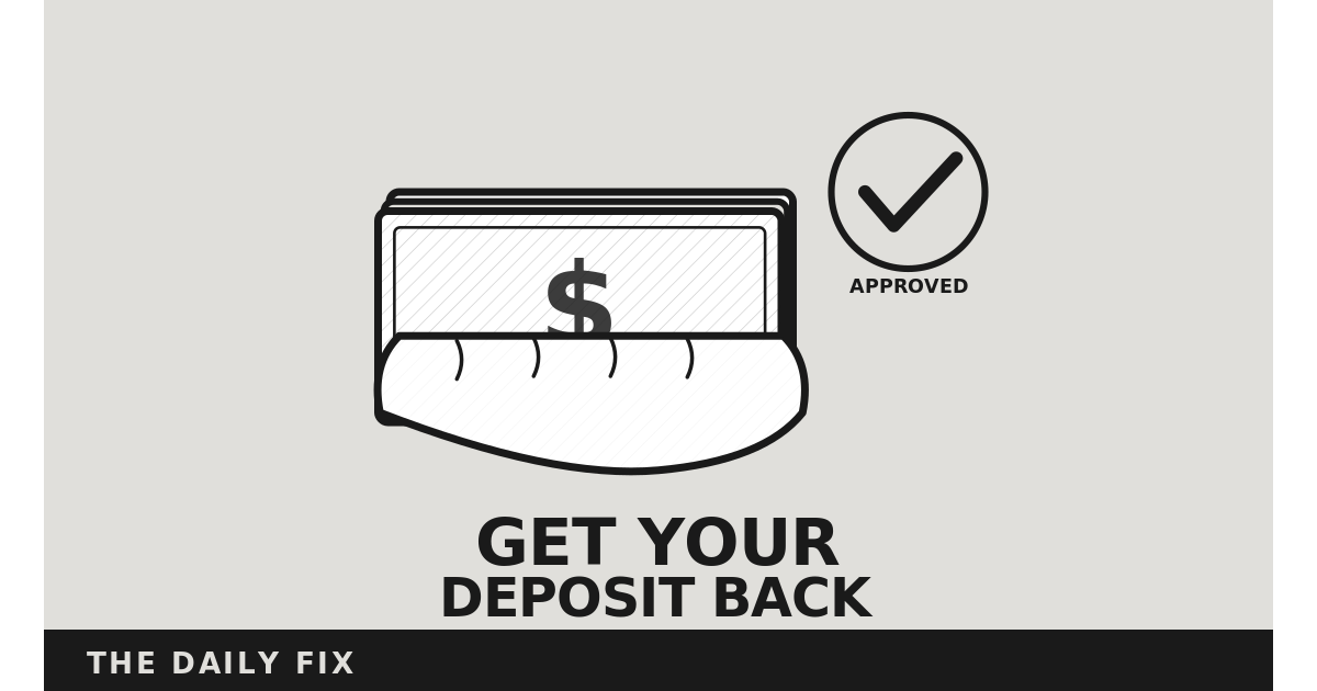 How to Get Your Security Deposit Back
